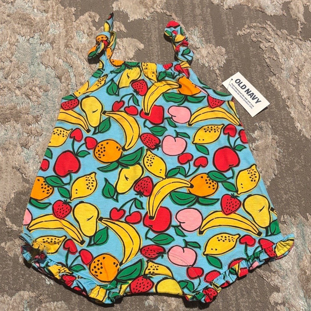 Old Navy Fruit Print Romper